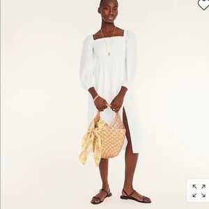 J Crew Linen Daydream Dress - White